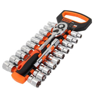 Hexagon Socket and Ratchet set 1/2" 22-Pc.
