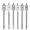 Flat Spade Drill Bits Set, power tool accessories, high carbon steel flat wood drill bits.