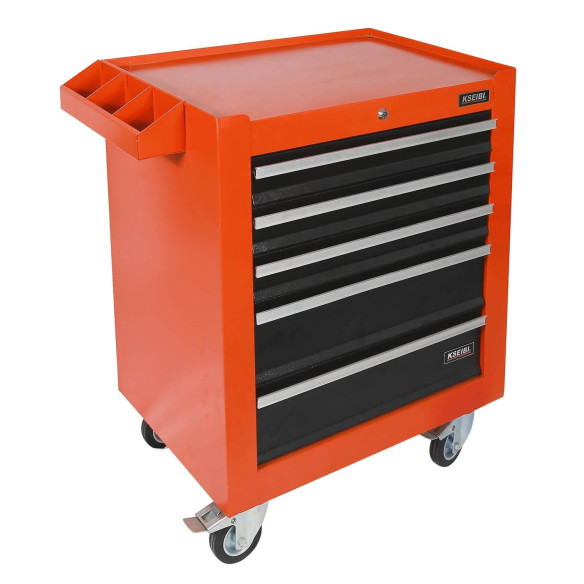 foam worktop roller cabinet 5 drawer, 
tools sets & storage, tools & workshop equipment, storing and transporting equipment