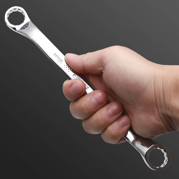 double ring wrench set, rack, 8pcs, sockets and wrenches, mechanic tools, car repair tools, automobile tools