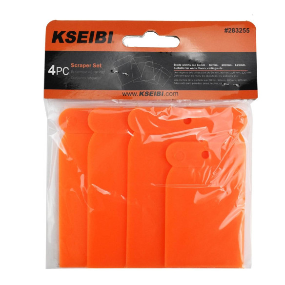 Plastic Scraper Set 4-pc - Kseibi, High Quality Plastic Scraper. KSEIBI
