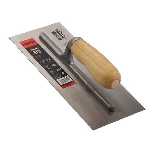 KSEIBI Crown Plastering Trowels, with wooden handle. KSEIBI Tools