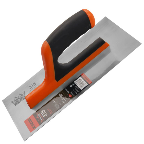 Crown Plastering Trowels PROGRIP Handle,
plastering trowels with teeth,
smooth plastering surface