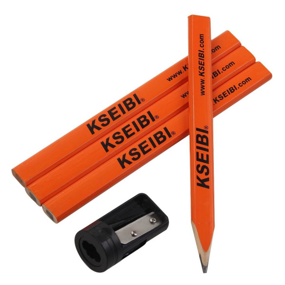 Carpenter's Pencil Set 5PCS,
builders wood work marking kit,
builders' pencil