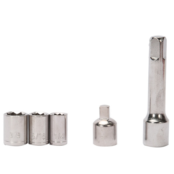Hexagon Socket & Ratchet Set 1/4” 38-pc, Sockets & Wrenches Tools, tightening or loosening fastener sizes, professional or DIY.