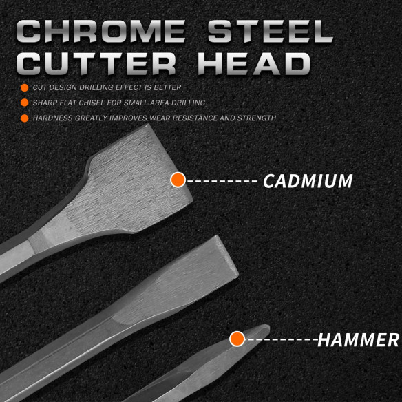 Kseibi Pointed chisels with SDS-plus shank,High Quality Pointed Chisel