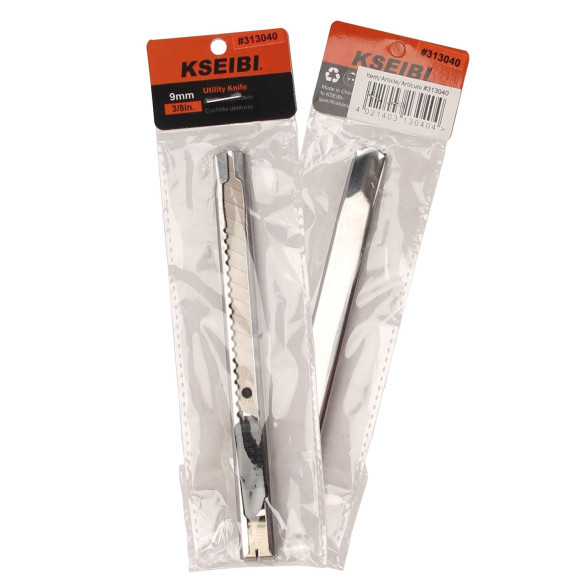 cutters & saws, snap-off aluminum utility knife, 9mm, blade, knife
