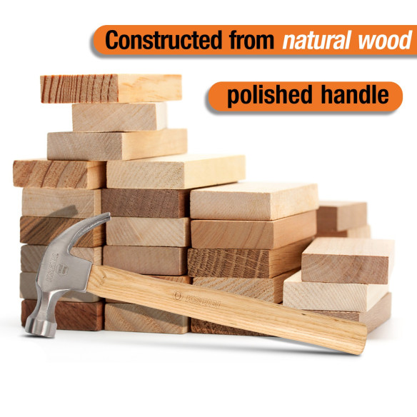 Claw Hammer With Wooden Handle, Contractor's Tools, claw hammer, pulling nails, driving, crafting.