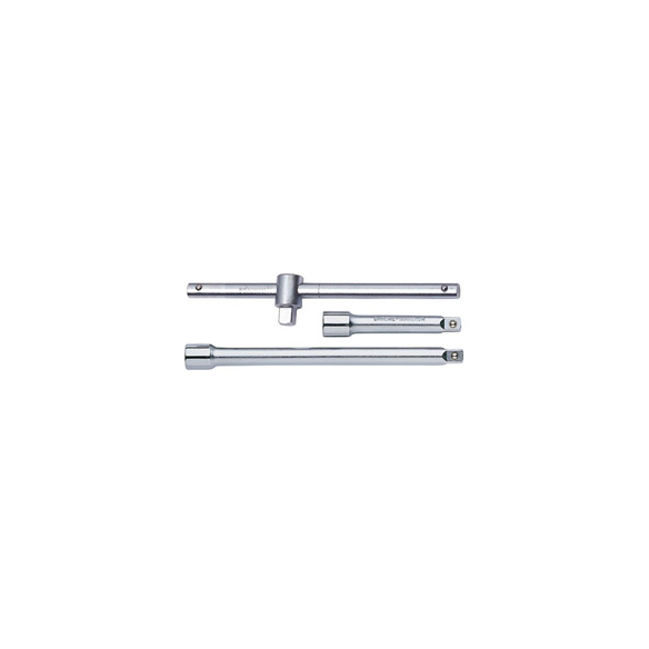 extention,  sliding t-bar, set,
3-pc, sockets & wrenches