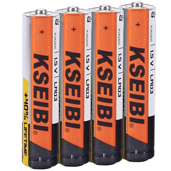 Alkaline Battery LR03/AAA - 4PCS,
non-rechargeable,High energy 1.5V Alkaline Battery for household and business appliances.