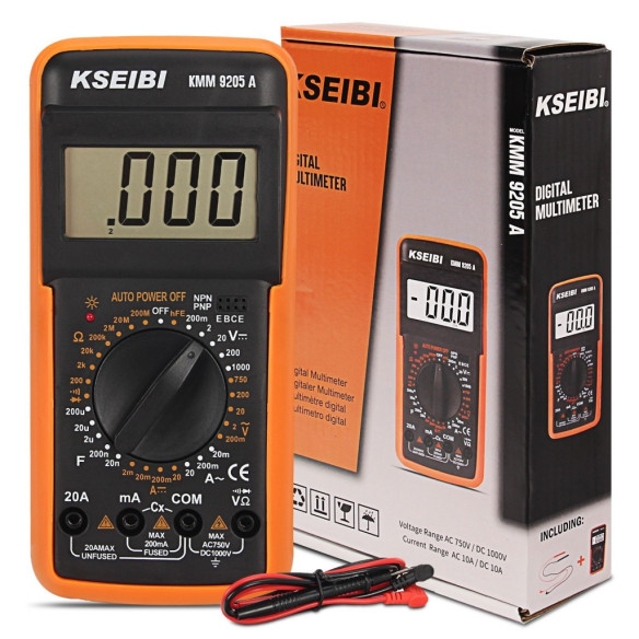 Digital Multimeter, digital multimeter with ac/dc voltmeter/tester, for measuring qualities of electric-powered items.