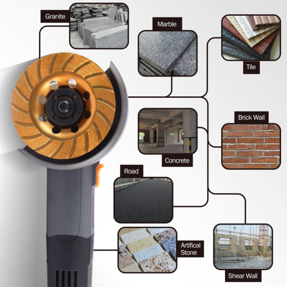Rueda de copa diamantada superturbo para cortes precisos | KSEIBI