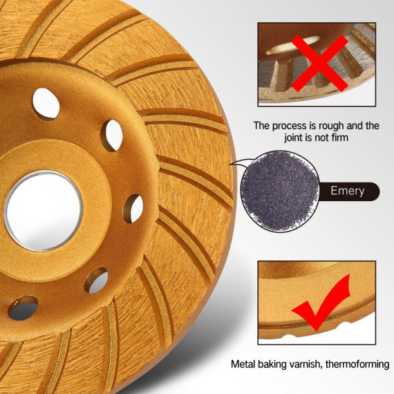 Rueda de copa diamantada superturbo para cortes precisos | KSEIBI