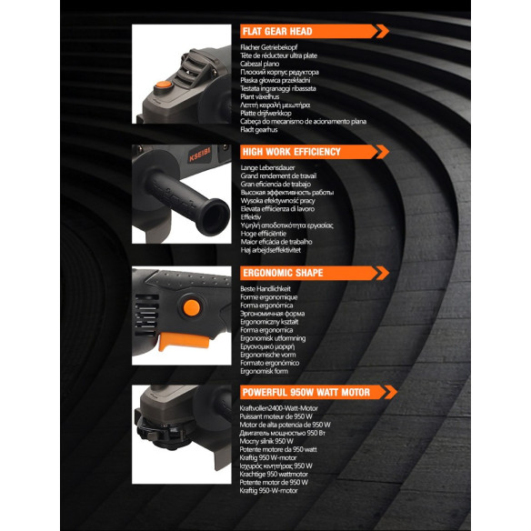 2000W Angle Grinder / 7" 180mm | Power Tools | KSEIBI