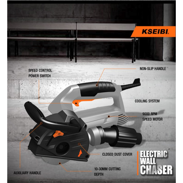 1500W Wall Chaser - Power Tools  | KSEIBI