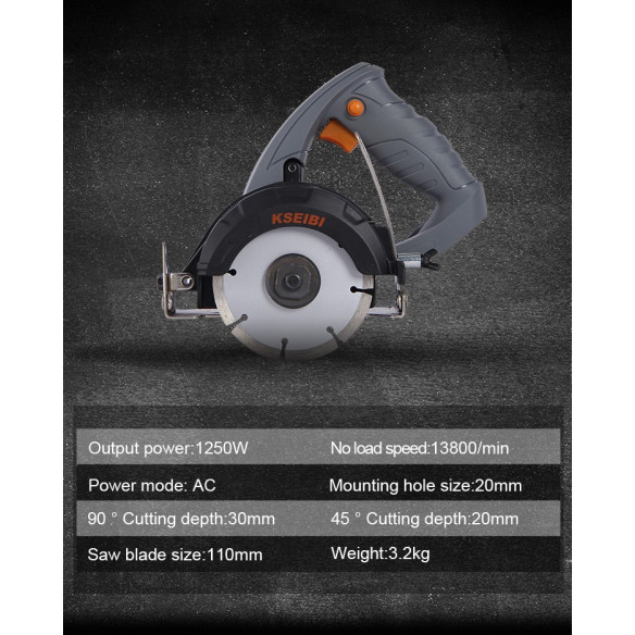 1200W Marble Cutter Machine / 4" 100mm - Power Tools  | KSEIBI