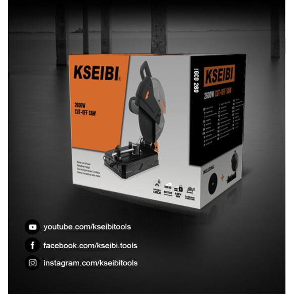 2600W Cut Off Machine / 14" 355mm | Power Tools | KSEIBI