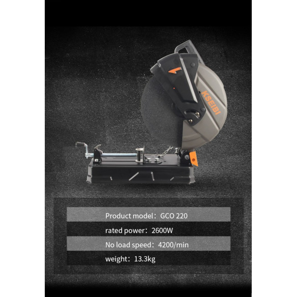 2600W Cut Off Machine / 14" 355mm | Power Tools | KSEIBI