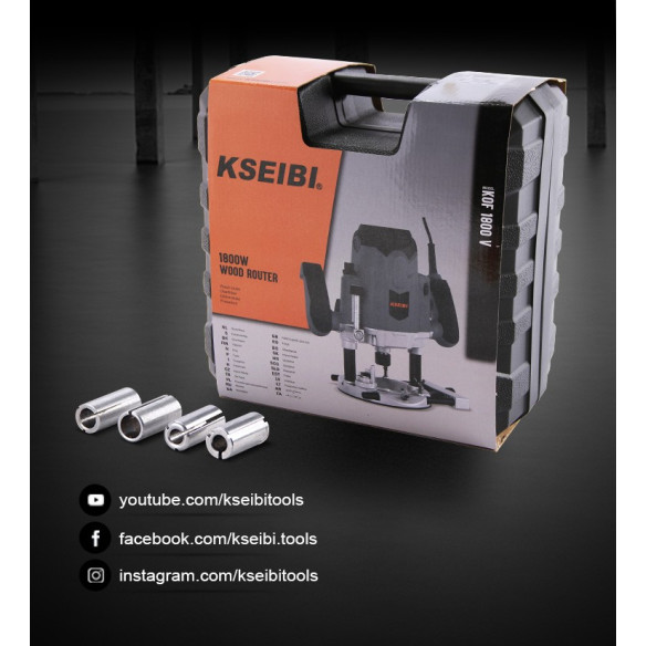 1800W Woodworking Router Machine / 1/2" 12mm | Power Tools | KSEIBI