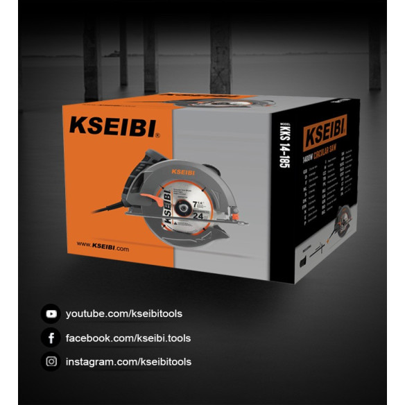 1400W Electric Circular Saw / 7-1/4" 185mm | Power Tools | KSEIBI