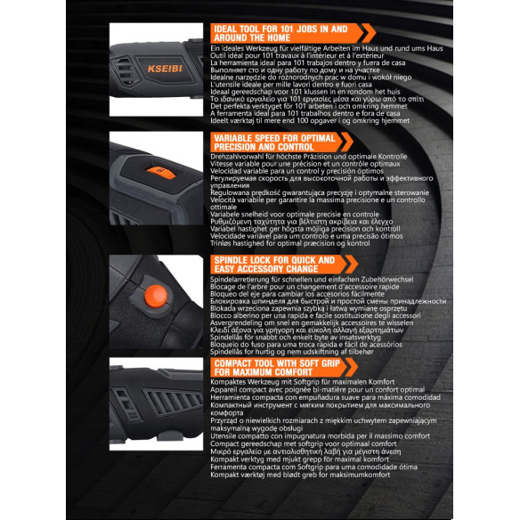 170W Rotary Tool Kit / 106 Piece | Power Tools | KSEIBI