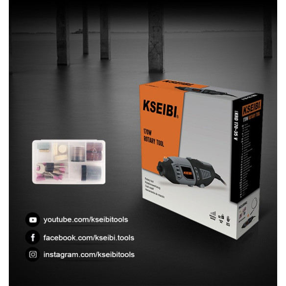 170W Rotary Tool Kit / 106 Piece | Power Tools | KSEIBI