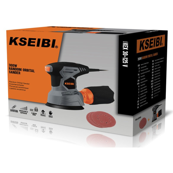 300W Orbital Sander / 5" 125mm | Power Tools | KSEIBI