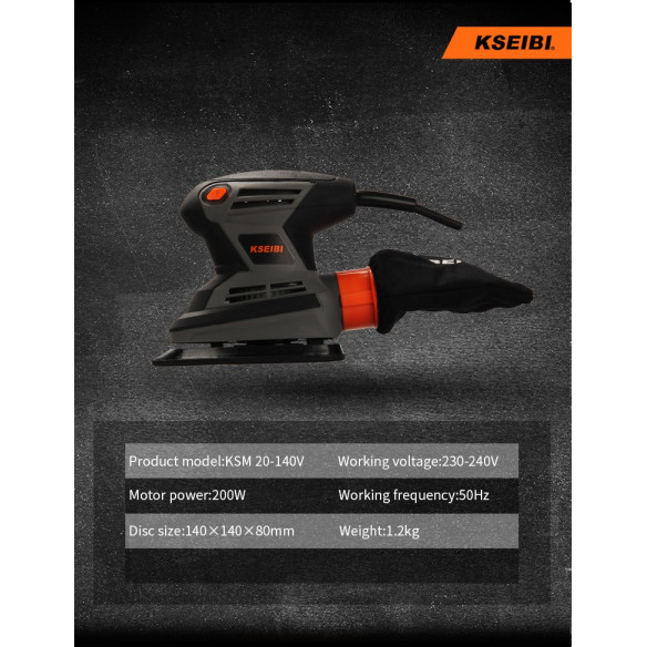200W Sheet Finishing Sander 1/4" | Power Tools | KSEIBI