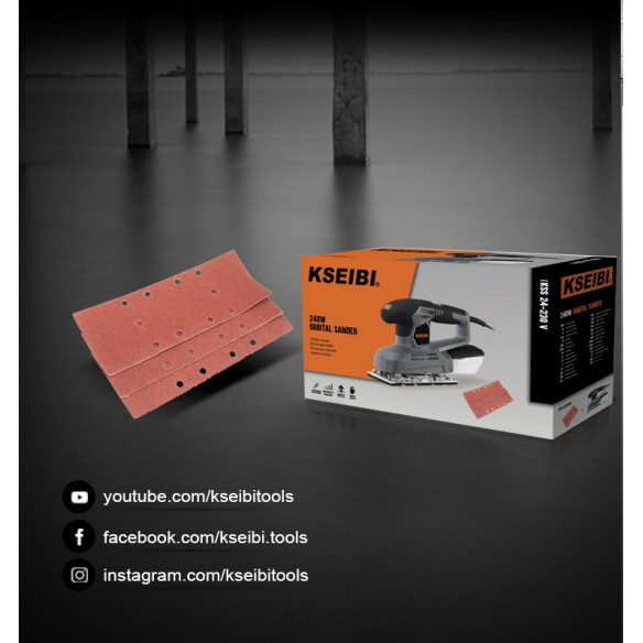 240W Sheet Finishing Sander 1/3" | Power Tools | KSEIBI