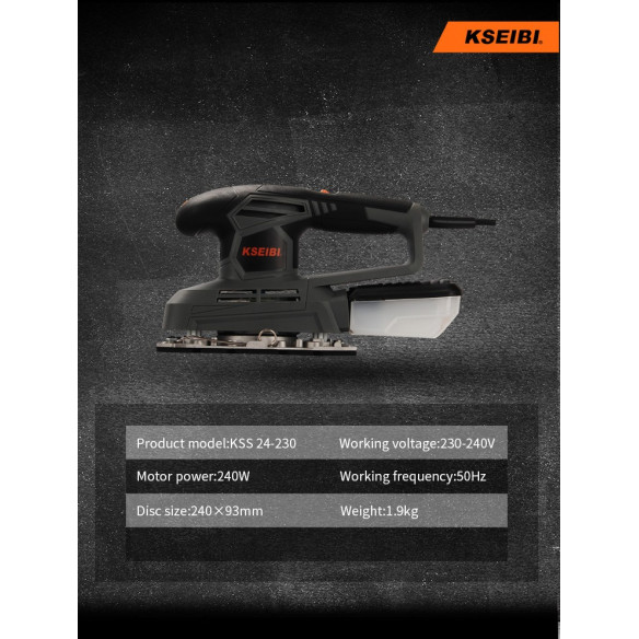 240W Sheet Finishing Sander 1/3" | Power Tools | KSEIBI