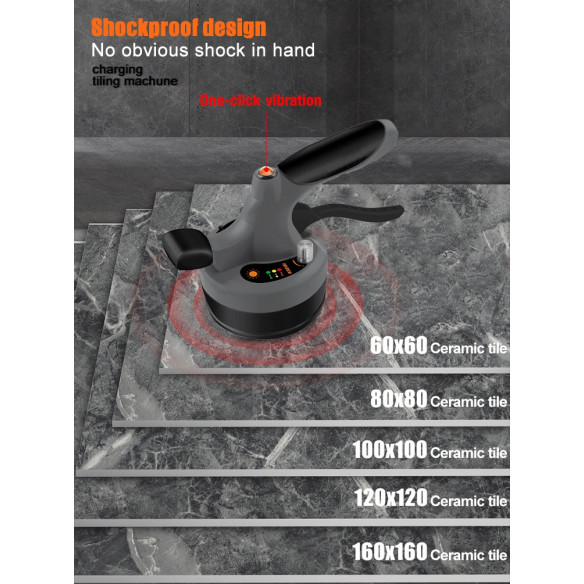 7.2V Cordless Suction Cup / Tile Vibrator | Power Tools | KSEIBI