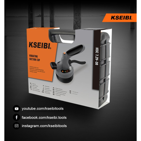7.2V Cordless Suction Cup / Tile Vibrator | Power Tools | KSEIBI