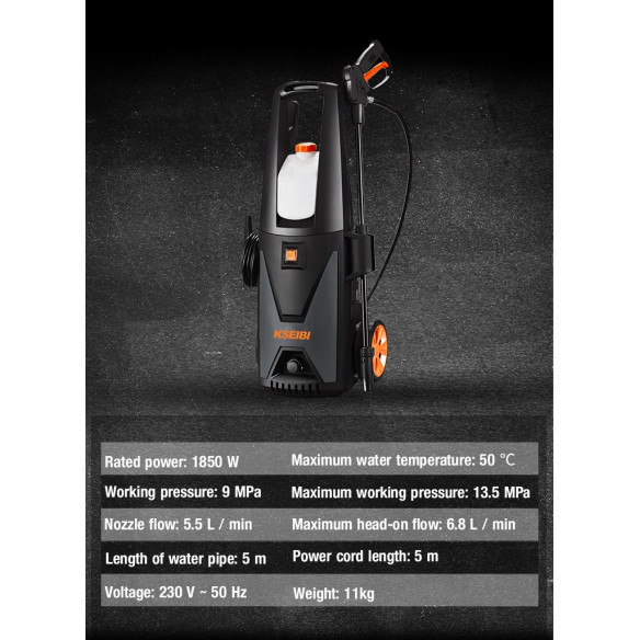 1400W High Pressure Washer / 105 Bar | Power Tools | KSEIBI