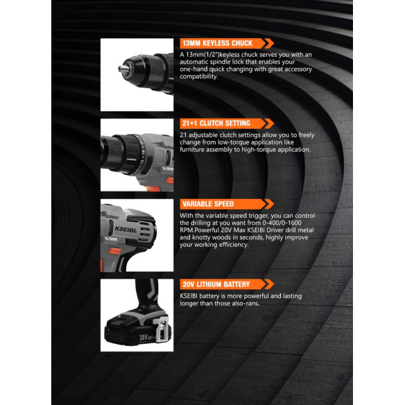 4V DIY Cordless Electric Screwdriver | Power Tools | KSEIBI