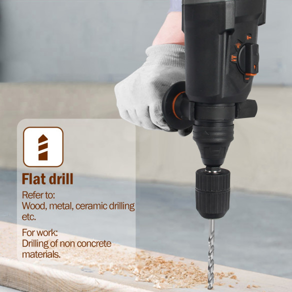 850W Rotary Hammer Drill / 26mm SDS-Plus | Power Tools | KSEIBI