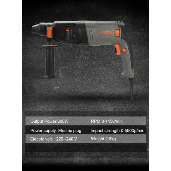850W Rotary Hammer Drill / 26mm SDS-Plus | Power Tools | KSEIBI