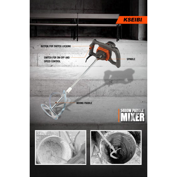 1400W Electric Paint Mixer / M14 | Power Tools | KSEIBI