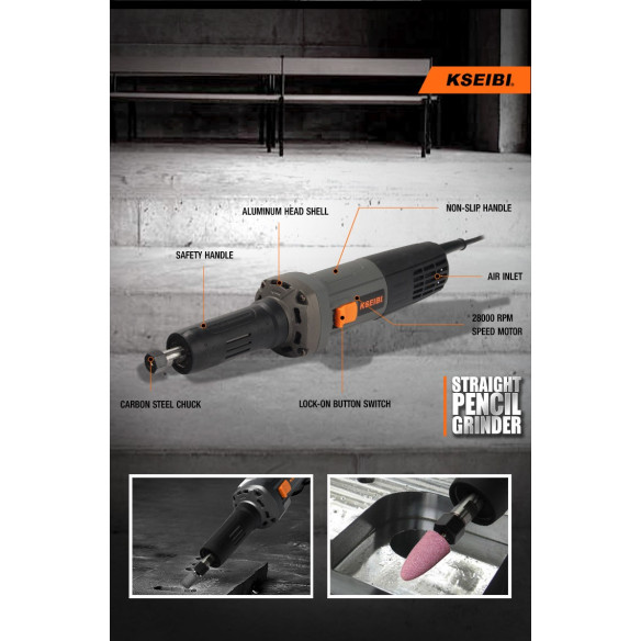 500W Straight Pencil Grinder | Power Tools | KSEIBI