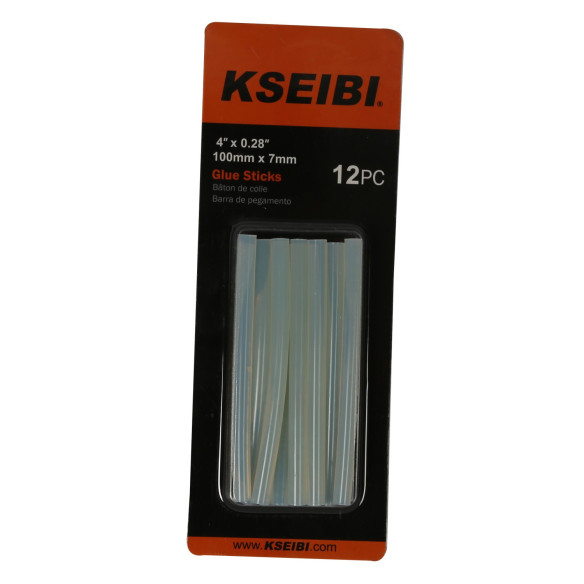 Glue Sticks / Translucent 12-Pc | Contractor's Tools | KSEIBI