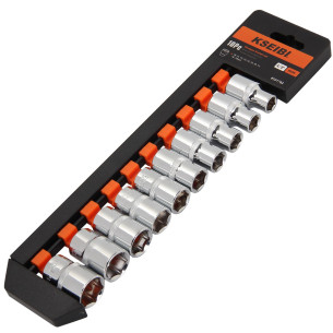 Hexagon Deep Socket Set 1/2-Inch 10-Pc. | Sockets & Wrenches | KSEIBI
