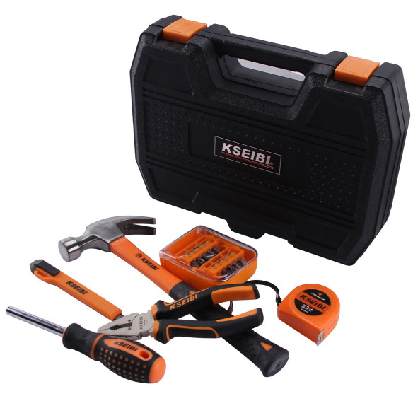 Powertec Plastic Case 26pcs Hand Tool Set Household Use Tool-kseibi