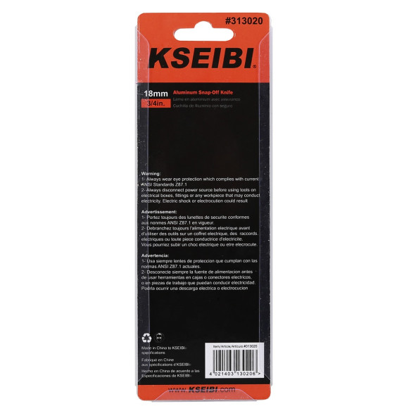Snap-Off Aluminium Knife | Cutters & Saws Tools | KSEIBI