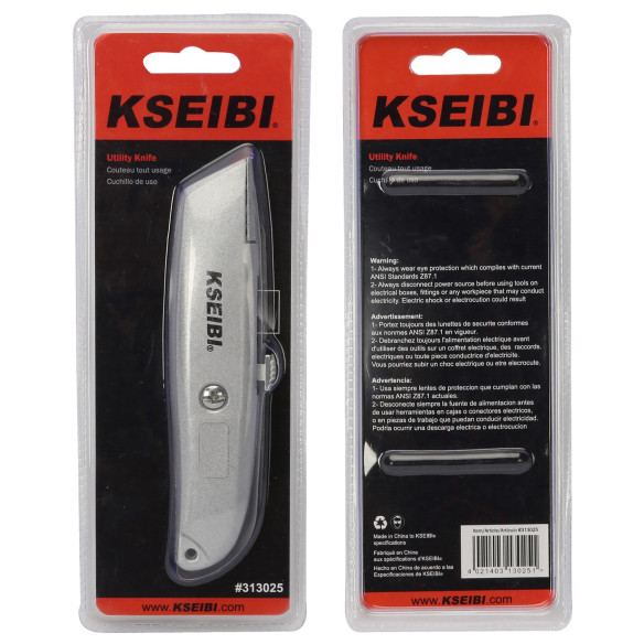 Aluminium Retractable Utility Knife | Cutters & Saws Tools | KSEIBI