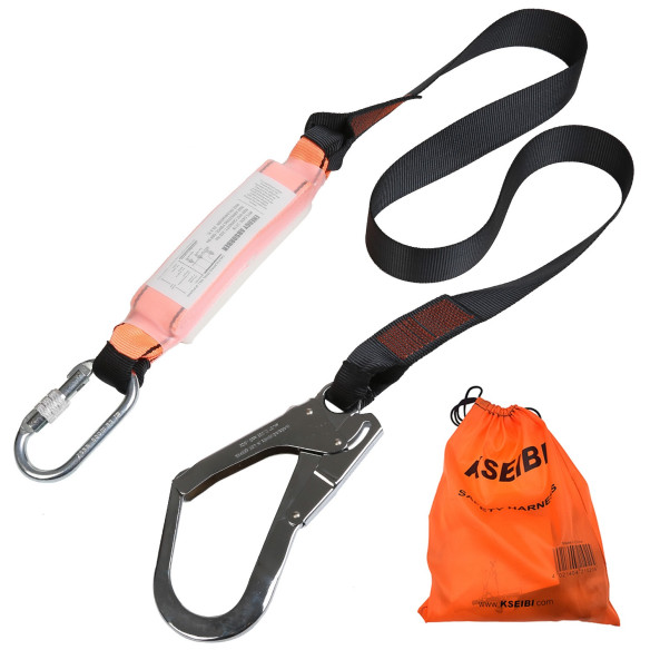 Safety Shock Absorbing Lanyard Webbing/Single Hook | Safety Tools | KSEIBI