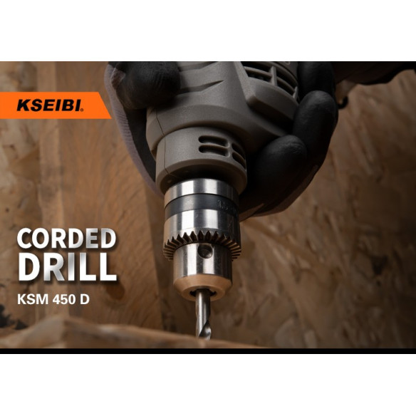 450W Electric Drill / 10mm Keyed Chuck / 10mm Keyless Chuck | Power Tools | KSEIBI