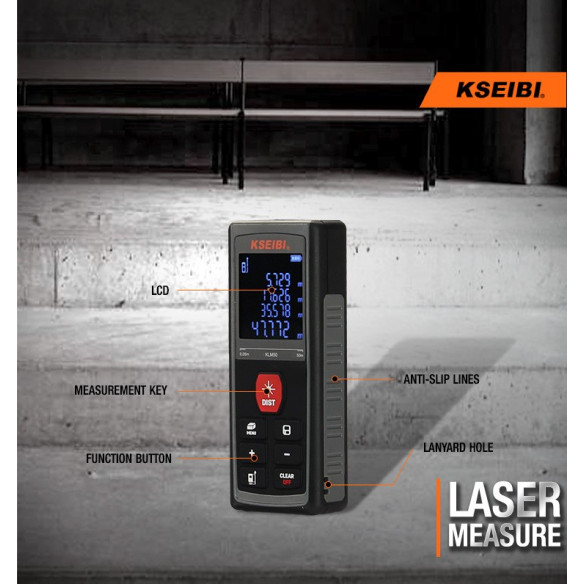 Laser Measure, 50m | Power Tools  | KSEIBI