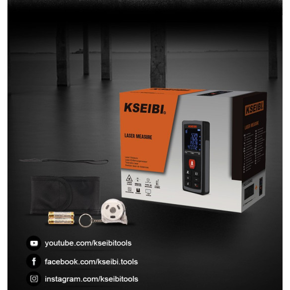 Laser Measure, 50m | Power Tools  | KSEIBI