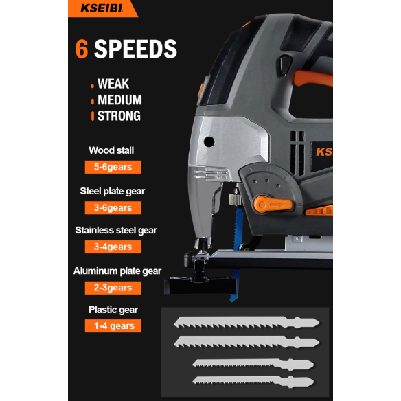 800W Jig Saw / 100mm | Power Tools | KSEIBI