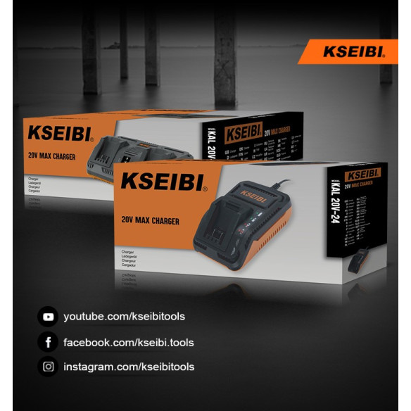 Rapid Dual Port Charger '20V Max' | Power Tools | KSEIBI