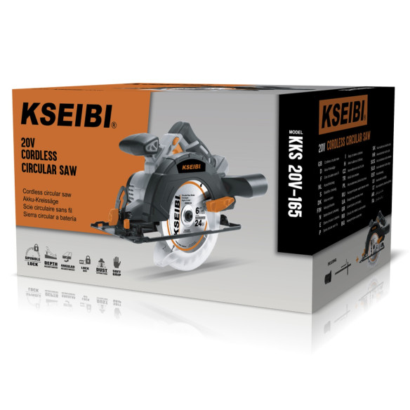 20V Cordless Circular Saw, 165mm, Bare | Power Tools | KSEIBI